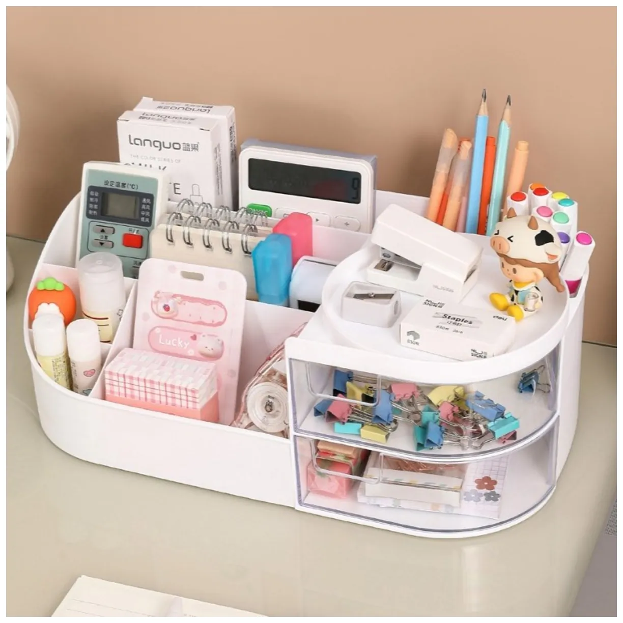 Wielofunkcyjny organizer z szufladkami 26,5x10x14,5 cm CB47 - obrazek 2
