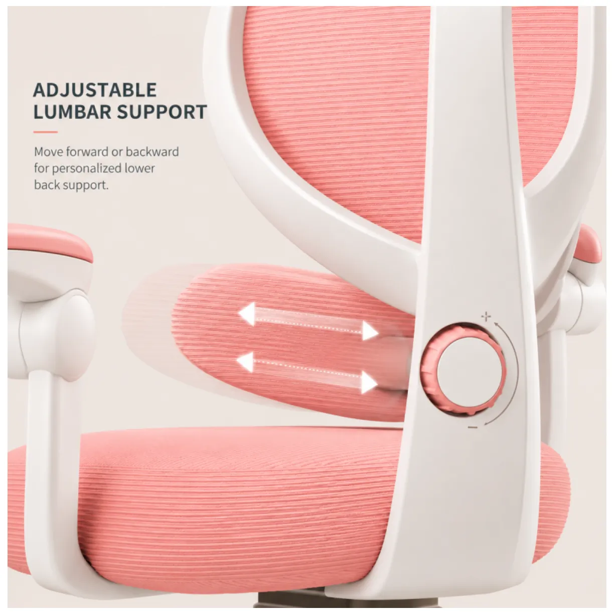Fotel gamingowy, obrotowy do biurka dziecięcego KIDS LIGHT PINK - obrazek 7