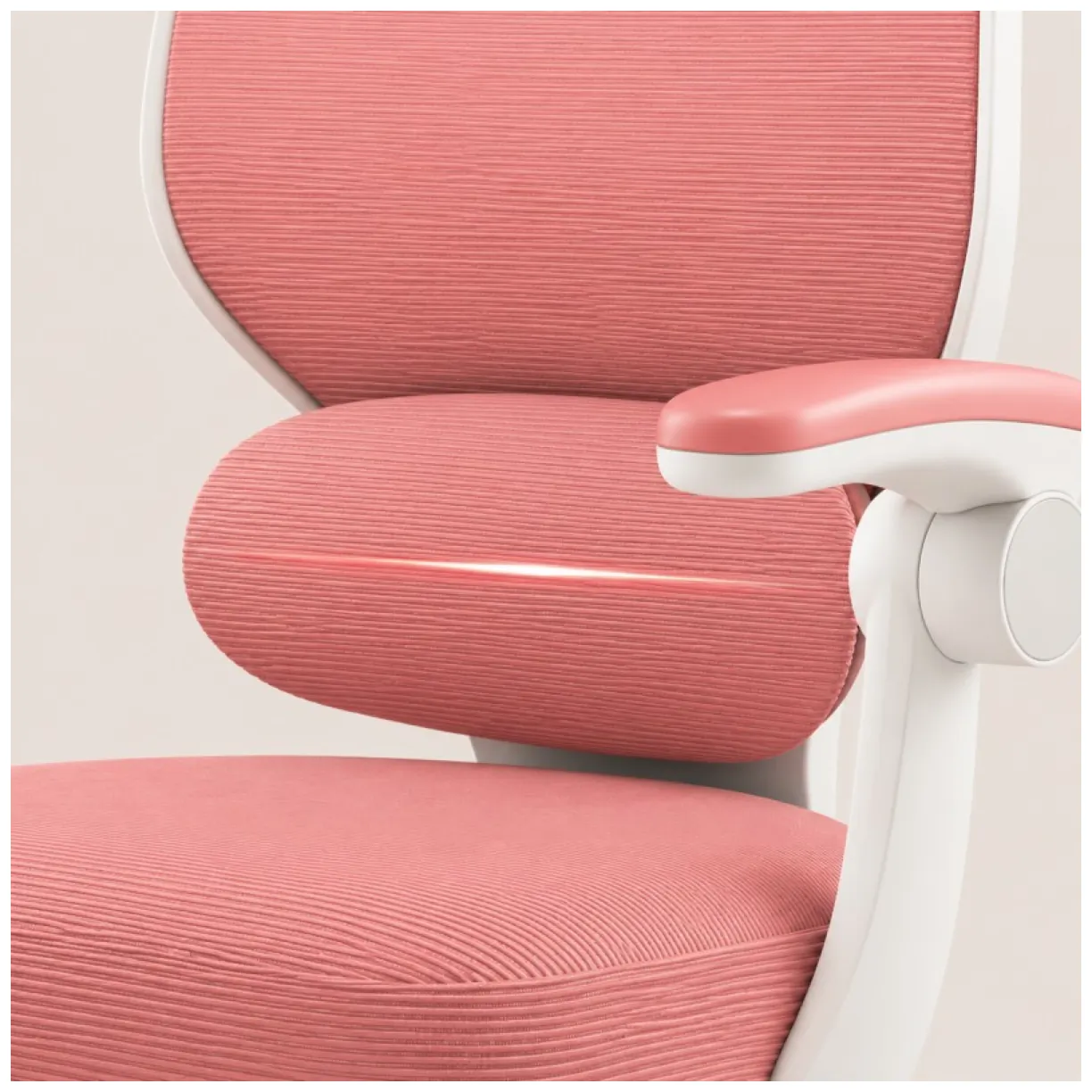 Fotel gamingowy, obrotowy do biurka dziecięcego KIDS LIGHT PINK - obrazek 8