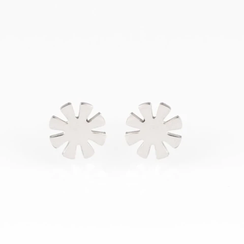 KOLCZYKI STAL NIERDZEWNA K558 SREBRNE