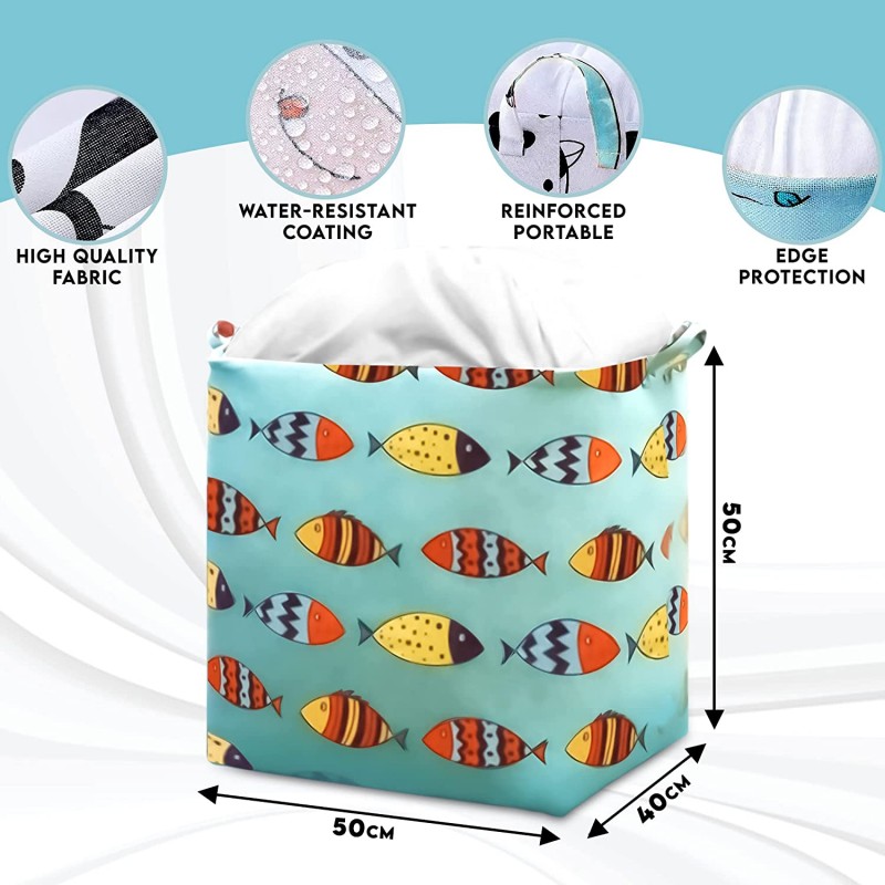 Pojemnik na zabawki kosz, worek na pranie 50x40x45 cm OR100WZ4 - obrazek 2