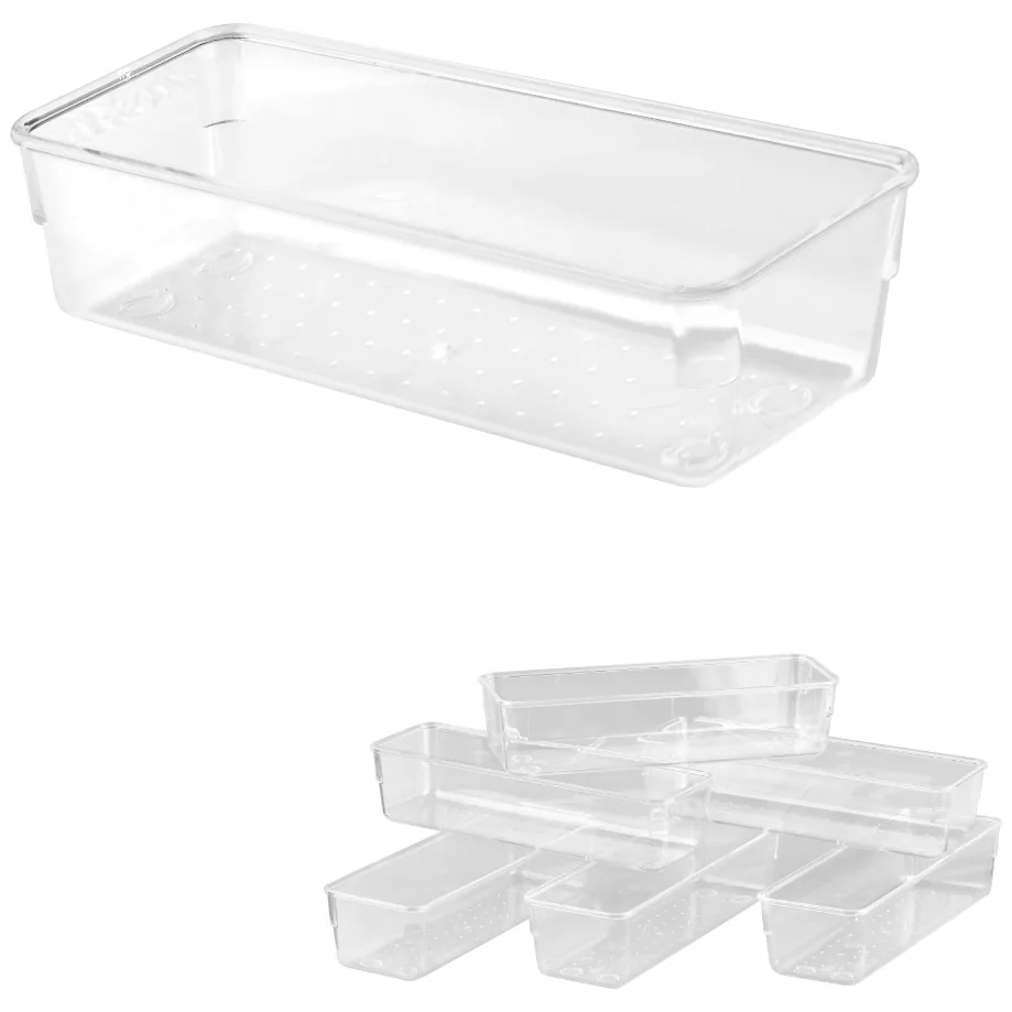 Organizer pudełka pojemniki do szuflady przechowywanie 4 rozmiary 25 szt. - obrazek 5