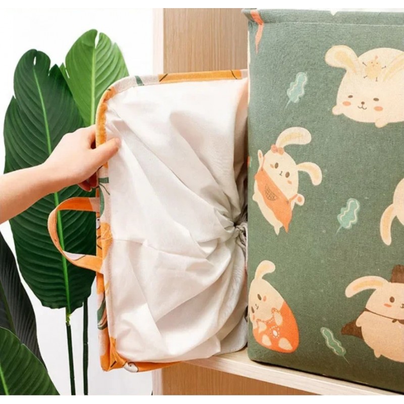 Pojemnik na zabawki kosz, worek na pranie 50x40x45 cm OR100WZ3 - obrazek 3