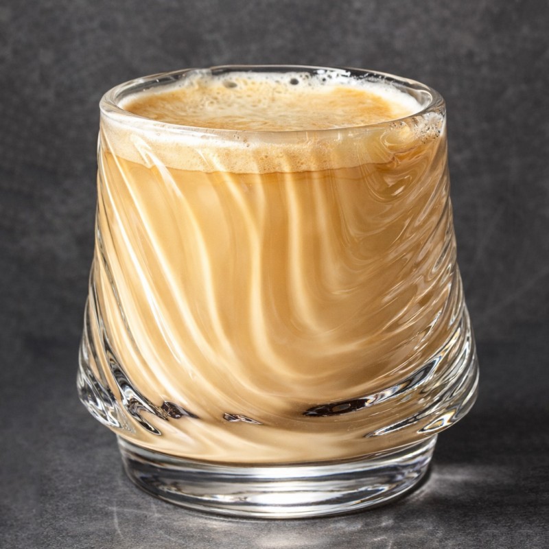 Szklanka ryflowana 150ml 1 szt do kawy, drinków, whiskey 7,5x 8cm SZK200 - obrazek 2