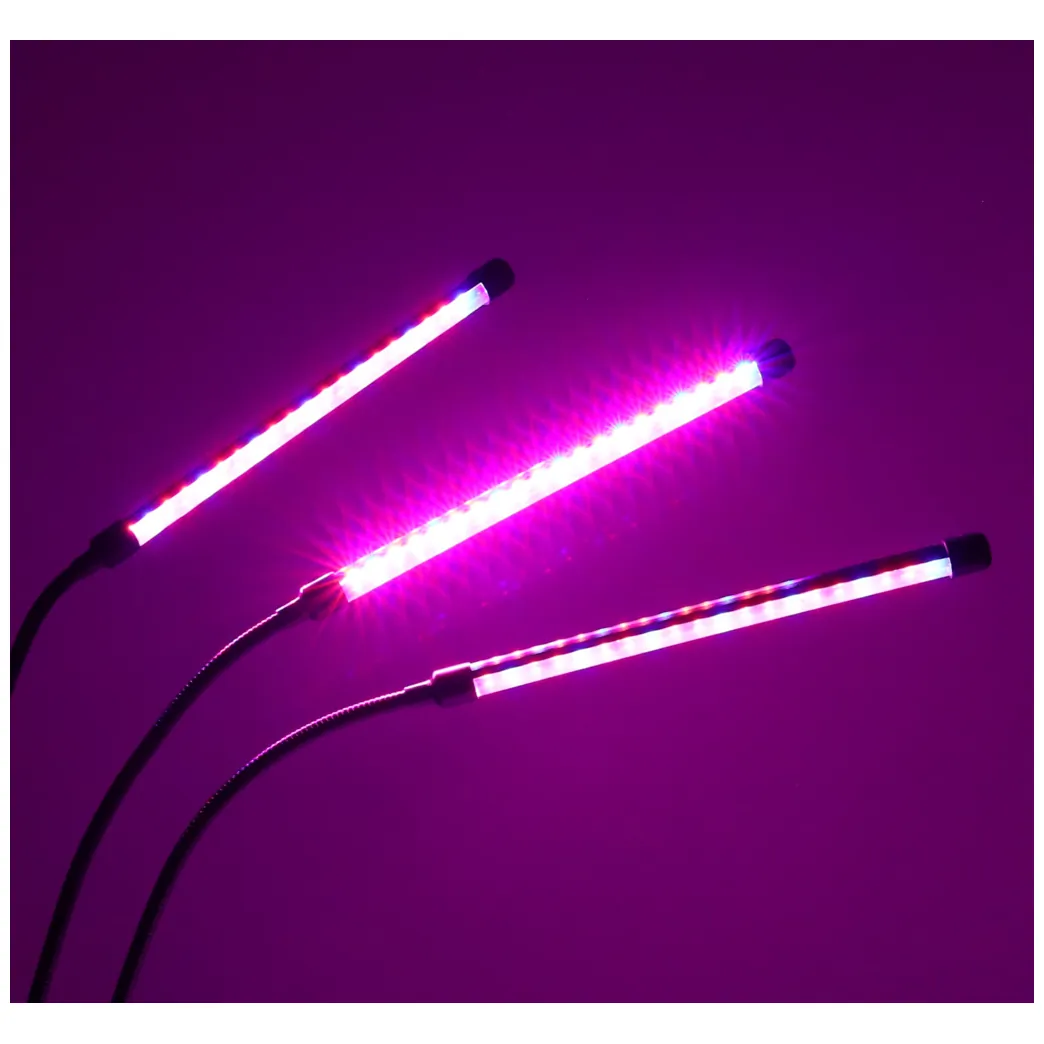 Trójramienna lampa LED do uprawy roślin z timerem i światłem czerwonym/niebieskim - obrazek 6