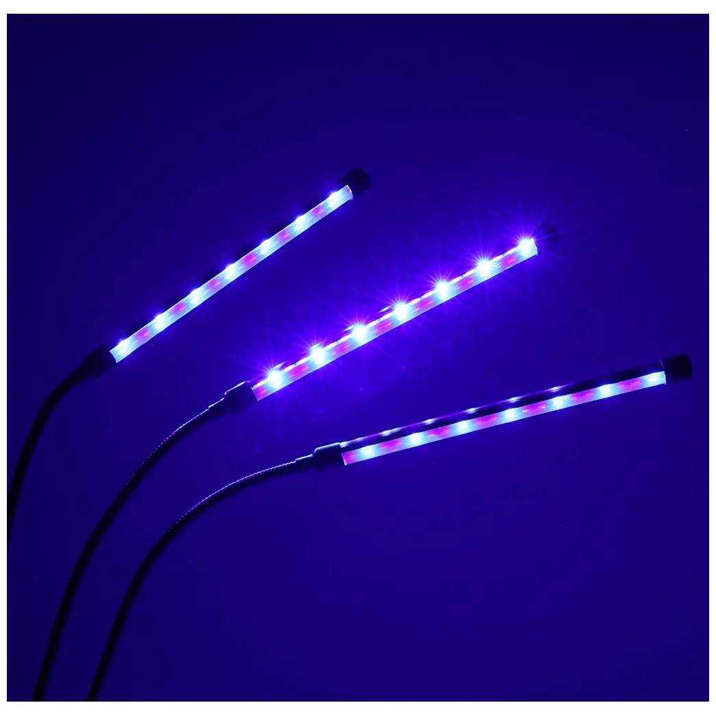 Trójramienna lampa LED do uprawy roślin z timerem i światłem czerwonym/niebieskim - obrazek 7