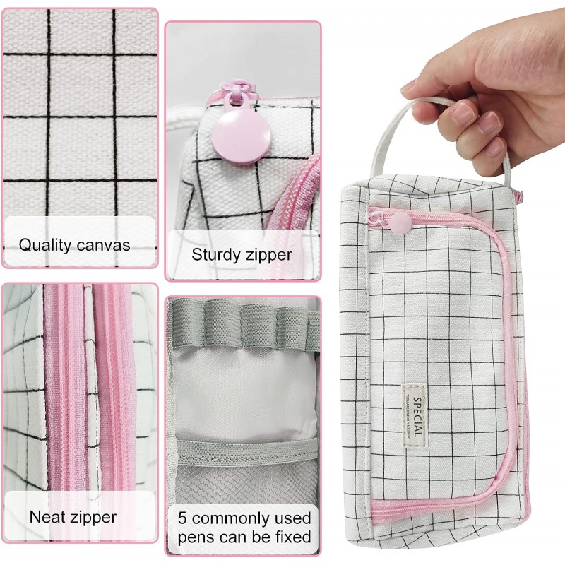 DUŻY PIÓRNIK WIELOFUNKCYJNY SASZETKA KRATKA PR05 - obrazek 3