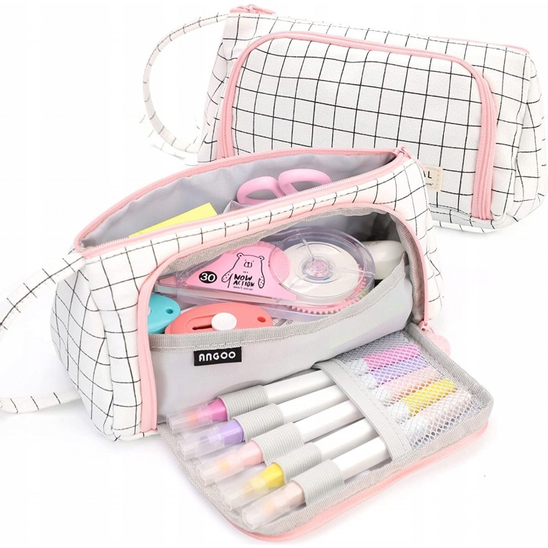 DUŻY PIÓRNIK WIELOFUNKCYJNY SASZETKA KRATKA PR05 - obrazek 5