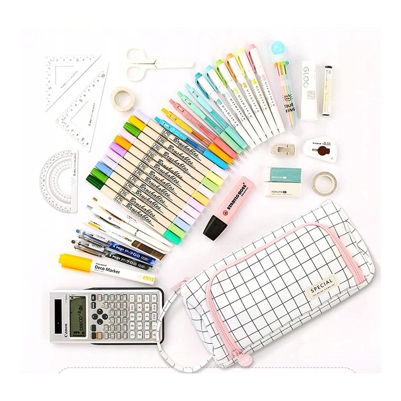 DUŻY PIÓRNIK WIELOFUNKCYJNY SASZETKA KRATKA PR05 - obrazek 7