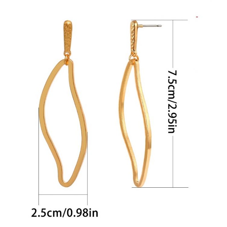 KOLCZYKI WISZĄCE ZŁOTE K931Z