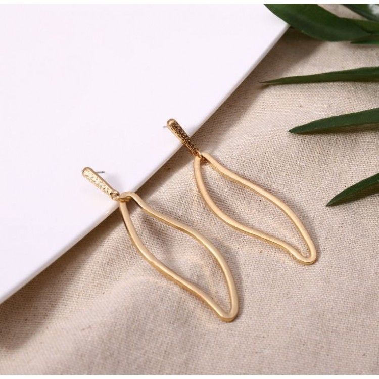 KOLCZYKI WISZĄCE ZŁOTE K931Z - obrazek 3