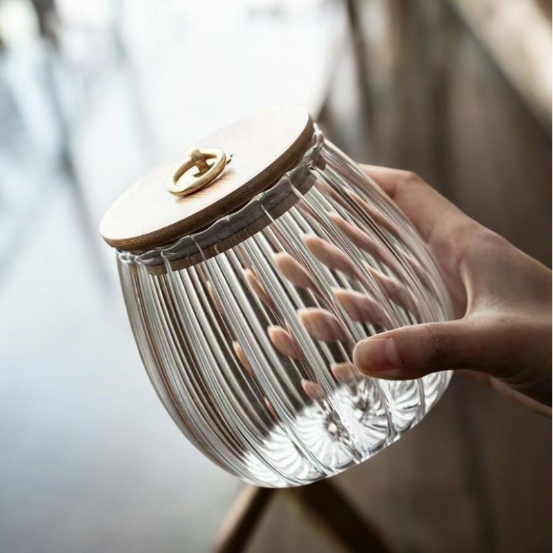 Cukiernica,pojemnik z falowanymi ściankami Ryflowana 700 ml 1szt SZK71 - obrazek 2