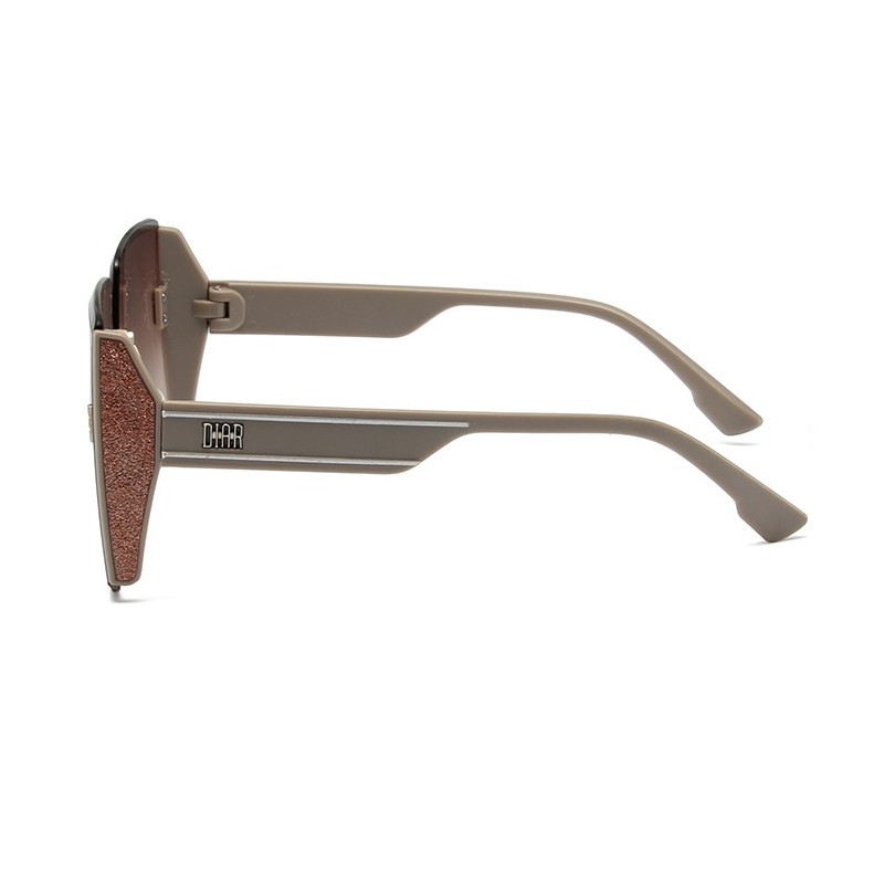 Okulary przeciwsłoneczne ELEGANT SQUARE BROWN OK379WZ2 - obrazek 3