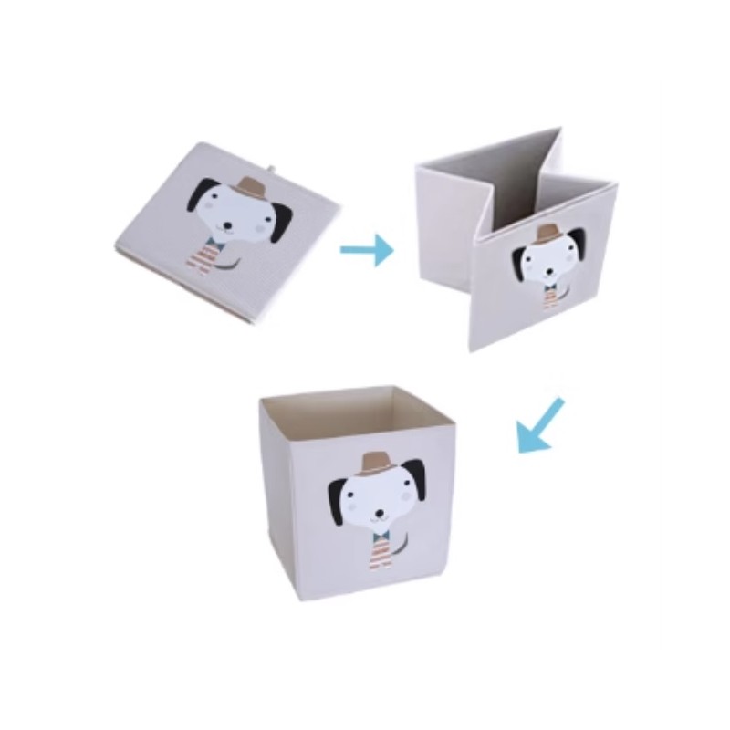 Pojemnik na zabawki sztywny, BOHO, piesek 33x33x33cm OR103WZ1 - obrazek 6