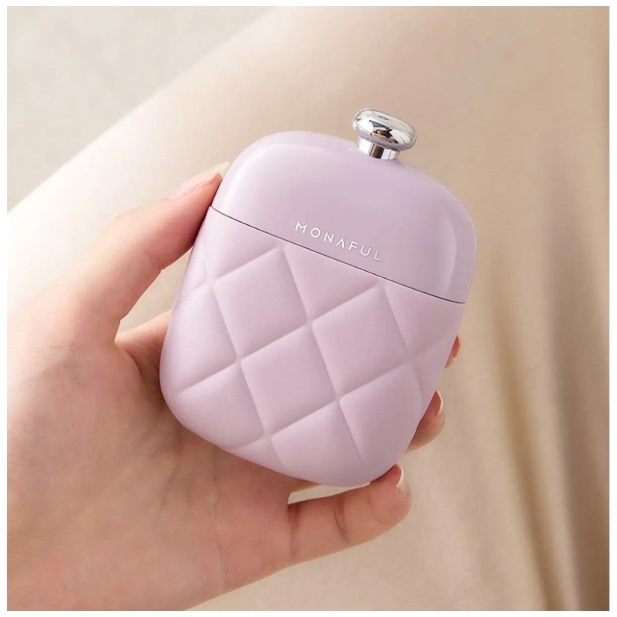 Zestaw akcesoriów etui do paznokci manicure fioletowy 9,5cmx7cm AK10FIO - obrazek 3