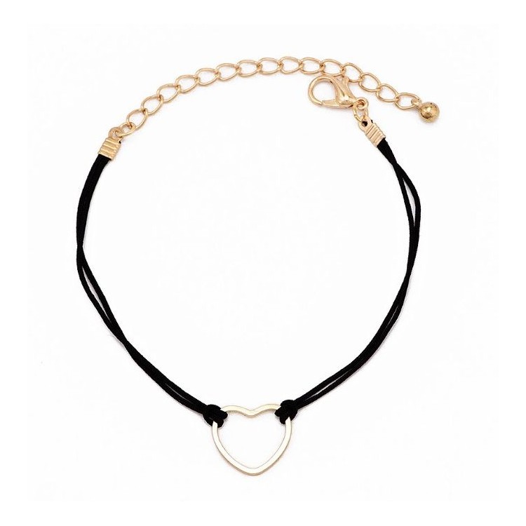 ZESTAW 3w1 BRANSOLETKI ZŁOTE BOHO SERCE B431 - obrazek 8