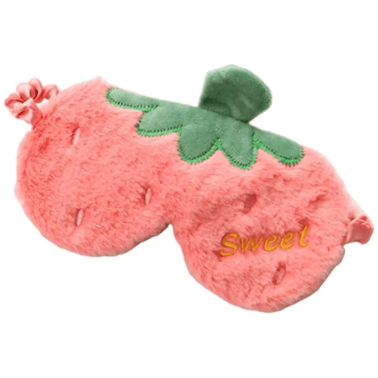 Maska do spania futrzana truskawka sweet OPK03
