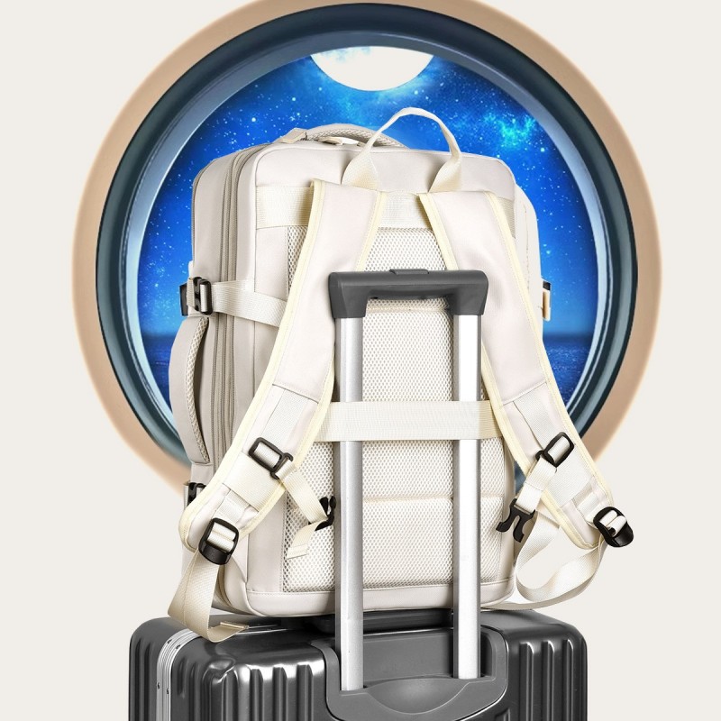 Plecak podróżny, kabinowy do samolotu, wodoodporny z USB, 44x30x16/26cm PL175 - obrazek 9