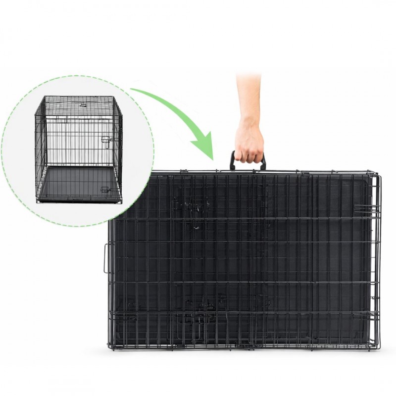 DUŻA KLATKA KENNELOWA METALOWA KOJEC Transporter dla PSA KOTA 107x71x77,5cm KOT34 - obrazek 3