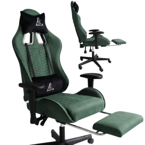 Fotel gamingowy obrotowy EvoChair z masażerem i regulowanymi podłokietnikami KO45ZIE