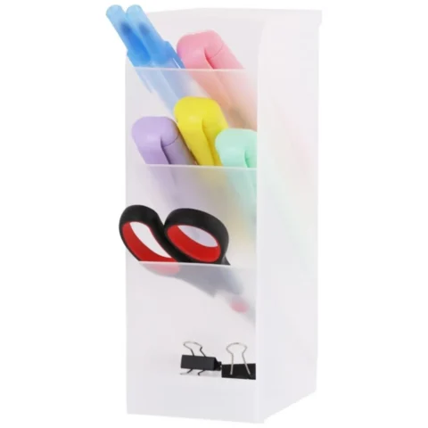 Wielofunkcyjny plastikowy organizer na biurko 7,4x20,3x9cm