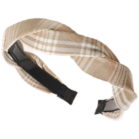 Opaska turban pleciona krata O434