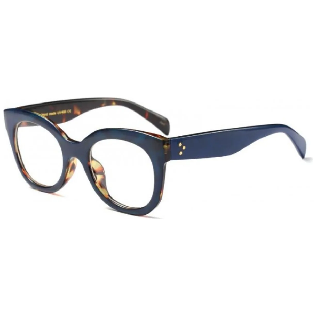 OKULARY "ZERÓWKI" RETRO GRANATOWE - obrazek 2