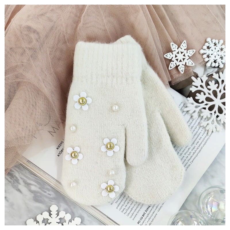 RĘKAWICZKI CUTE KREM REK120 - obrazek 2