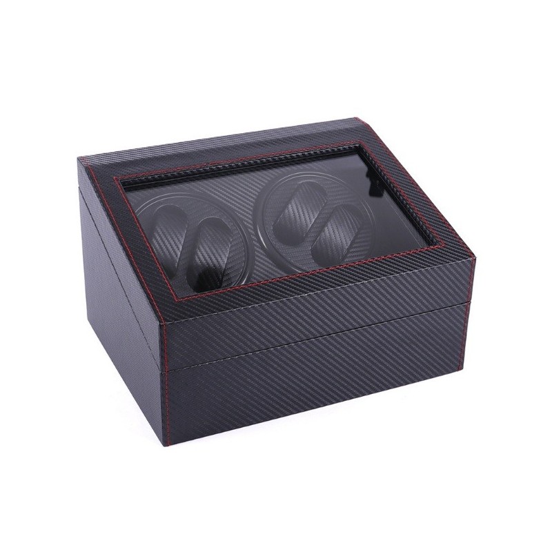 Rotomat na zegarek automatyczny, szkatułka gablotka Karbon czarny 31x24x18cm PD105 - obrazek 6