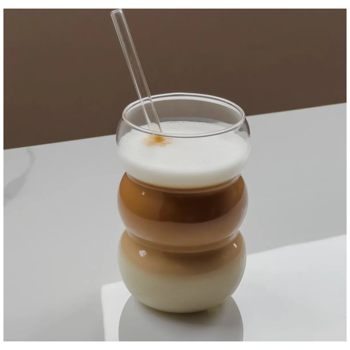 Szklanka 550ml Bubble 1 szt do kawy latte long drinków SZK202 - obrazek 2