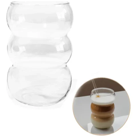 Szklanka 550ml Bubble 1 szt do kawy latte long drinków SZK202