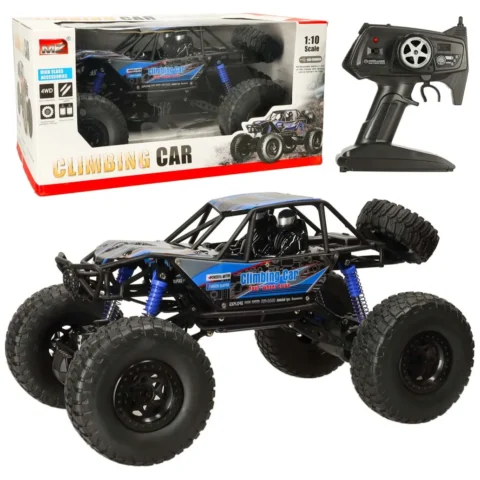 Samochód zdalnie sterowany na pilota RC Crawler Climbing Car 1:10 4WD 48cm niebieski