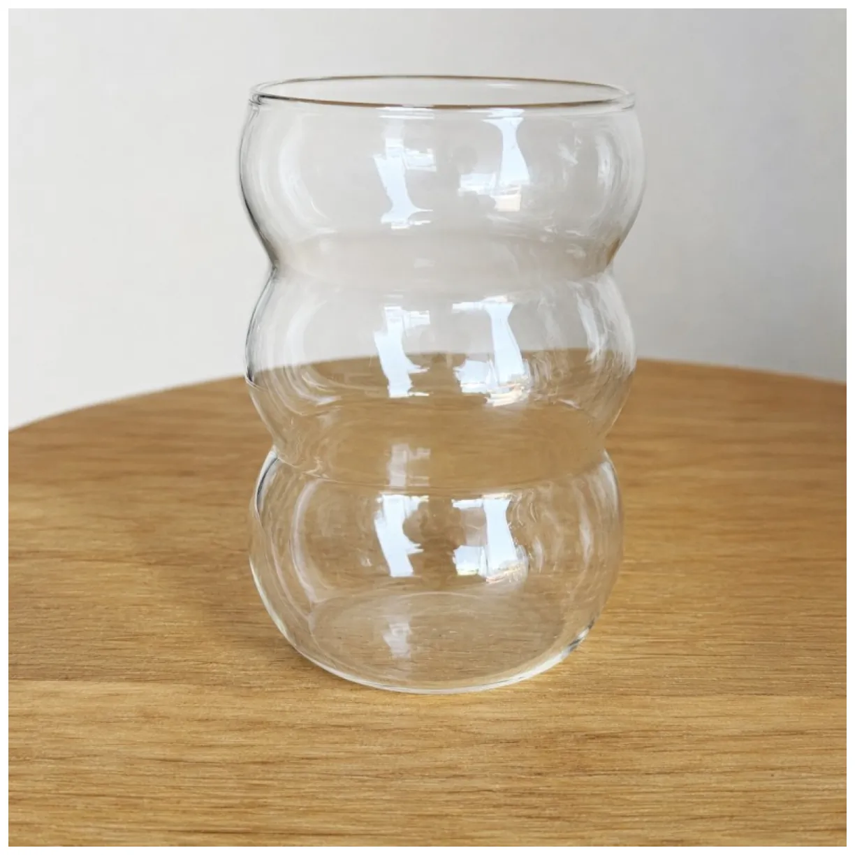 Szklanka Bubble 550 ml do kawy latte i long drinków - szkło przezroczyste - obrazek 3