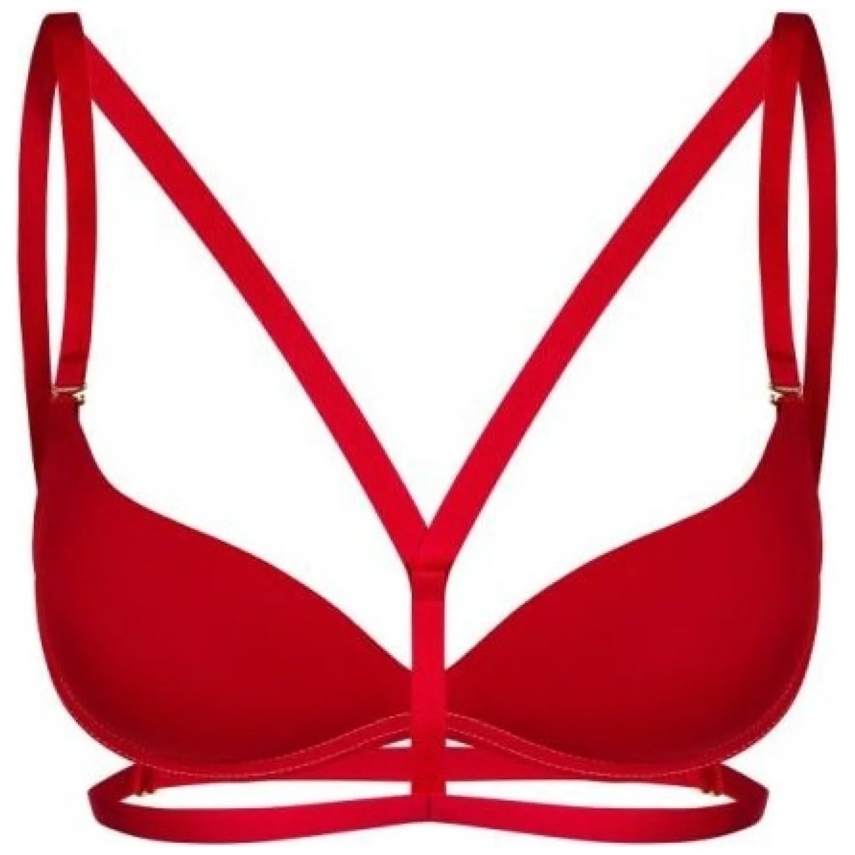 Ozdobne ramiączka do biustonosza CHLOE RED Z PUDEŁKIEM - obrazek 2