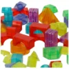 Klocki magnetyczne konstrukcyjne świecące elementy figury 3D 134 el.