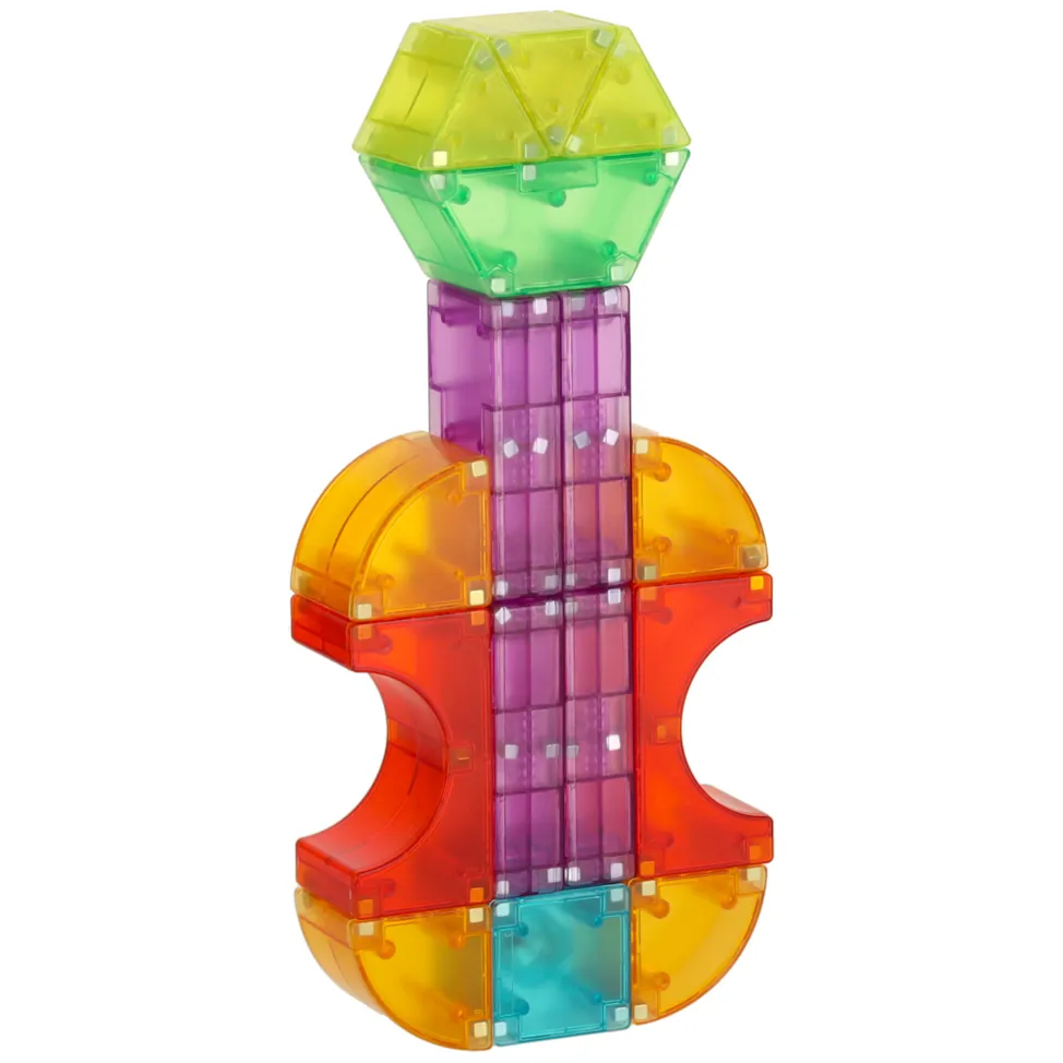 Klocki magnetyczne konstrukcyjne świecące elementy figury 3D 134 el. - obrazek 4