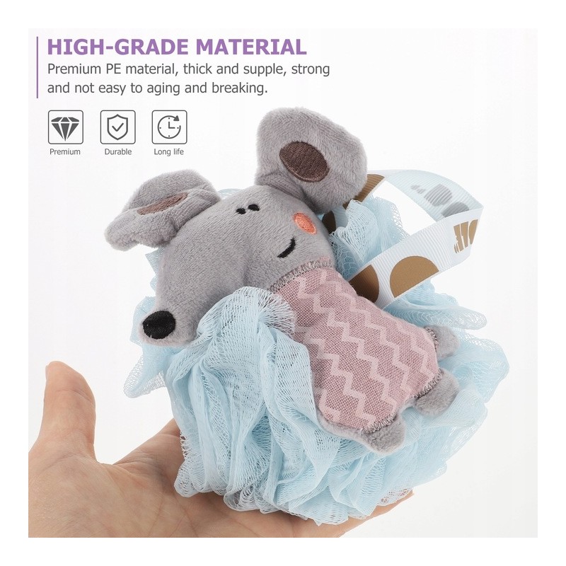 Szczotka gąbka do mycia ciała SWEETY na mokro XL 15cm GB15N - obrazek 3