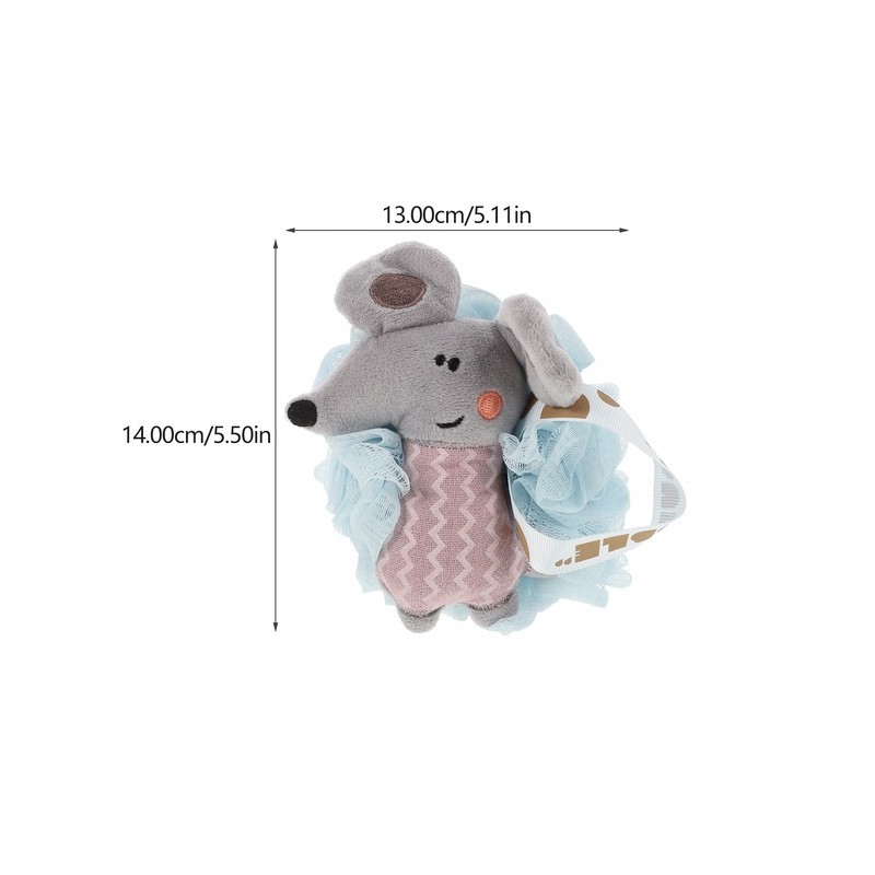 Szczotka gąbka do mycia ciała SWEETY na mokro XL 15cm GB15N - obrazek 4