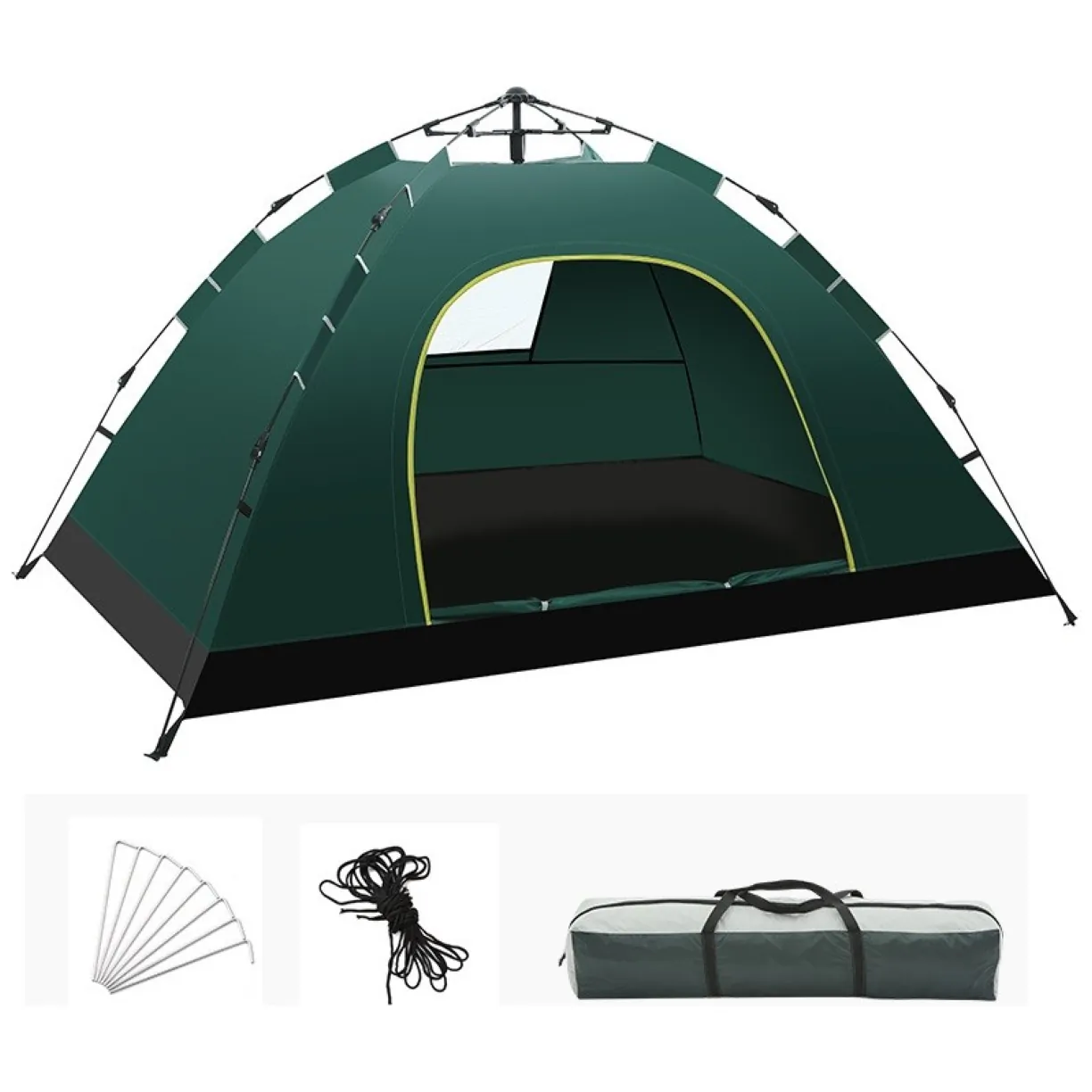 Namiot kempingowy składany 2-3 osobowy 200x140x115cm BAL12ZIE - obrazek 4