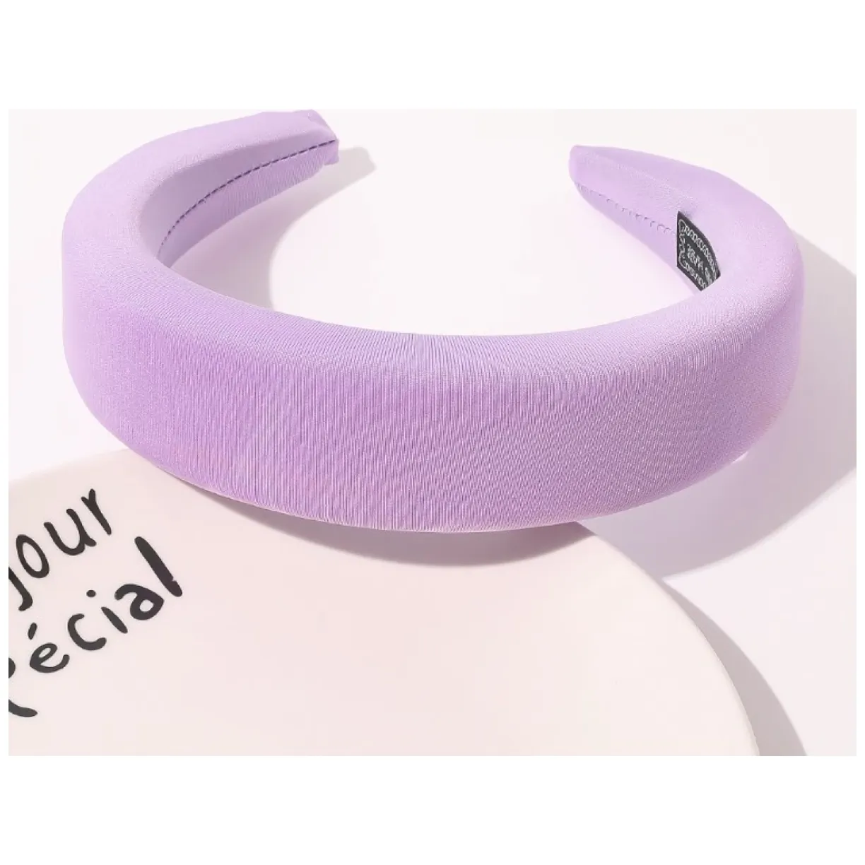 Opaska turban charlotte Fiolet 4 cm O437 - obrazek 2