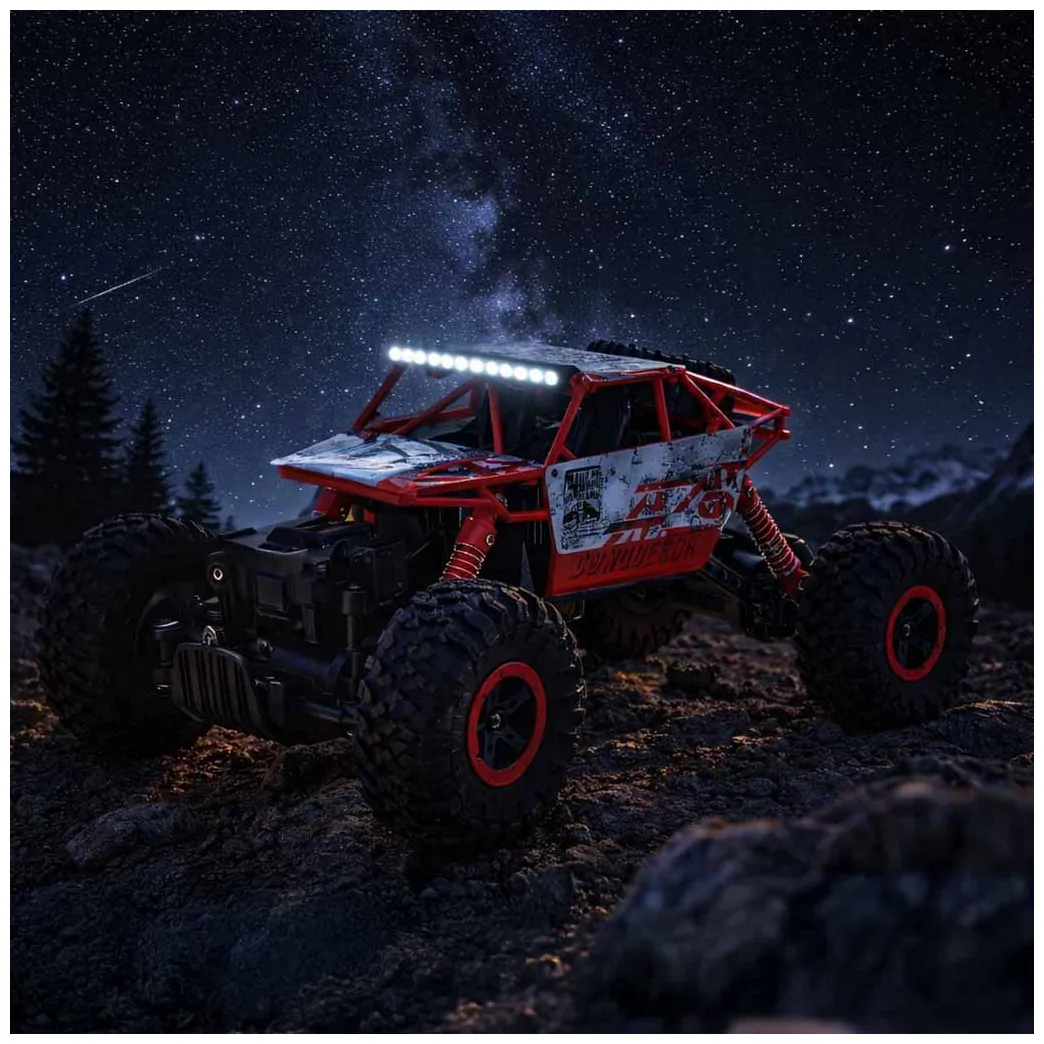 Samochód zdalnie sterowany RC Rock Crawler 4x4 2,4GHz czerwony 1:18 - obrazek 15