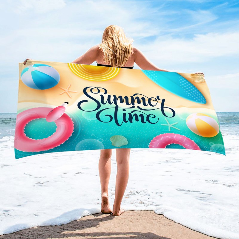 Ręcznik plażowy prostokątny SUMMER TIME 150x70 REC54WZ10 - obrazek 2