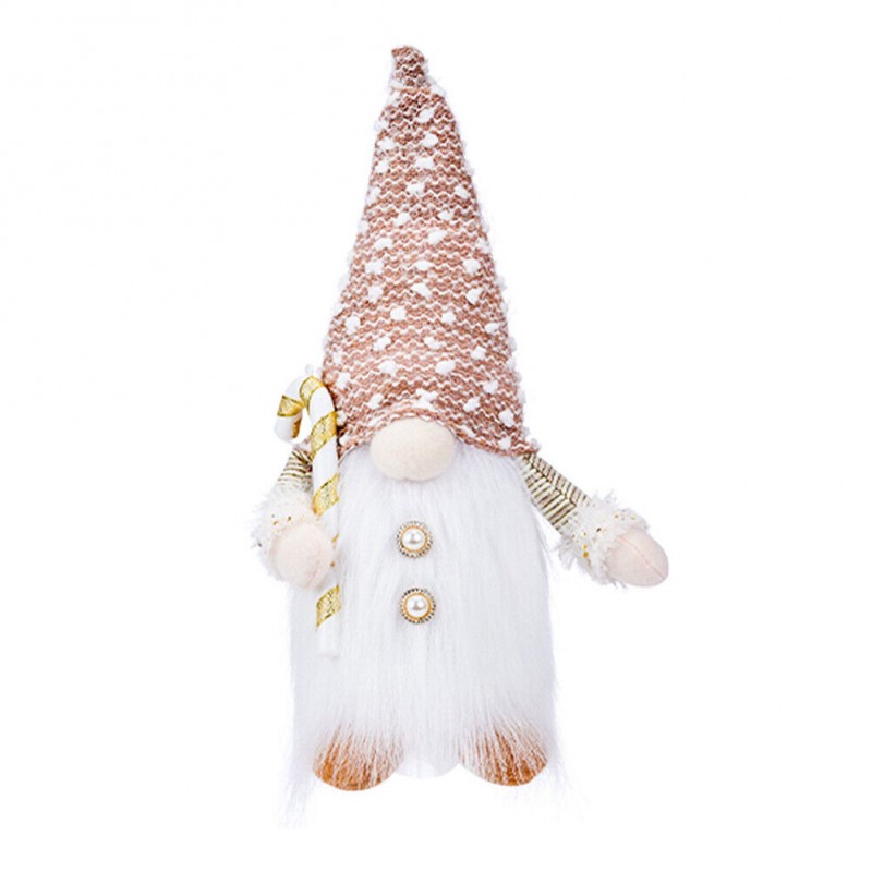 KRASNAL świąteczny świecący na baterie Z PLUSZU 30 cm Boże Narodzenie KSN01Z - obrazek 2