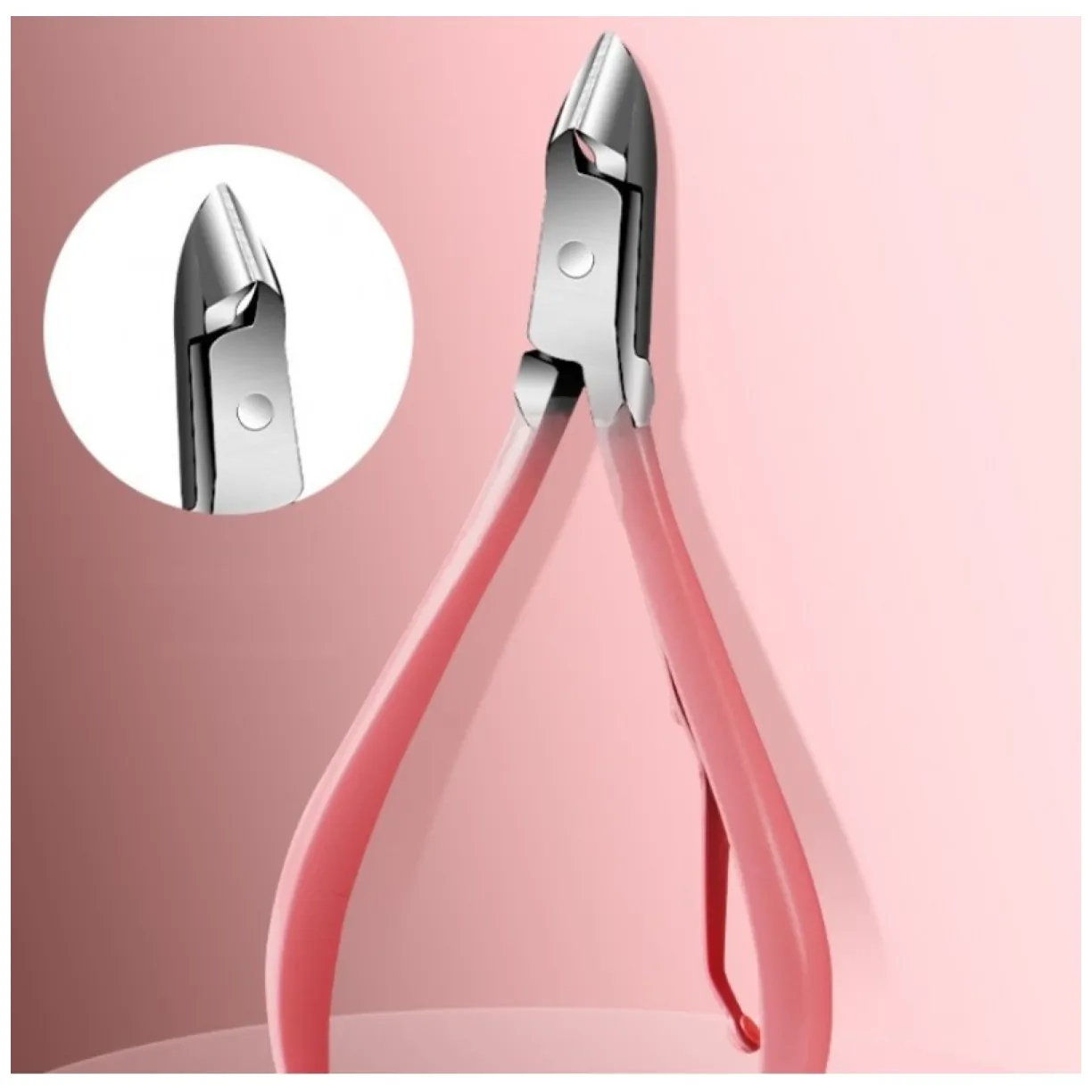 Zestaw akcesoriów do manicure, pedicure w etui różowe 12w1 AK20 - obrazek 6