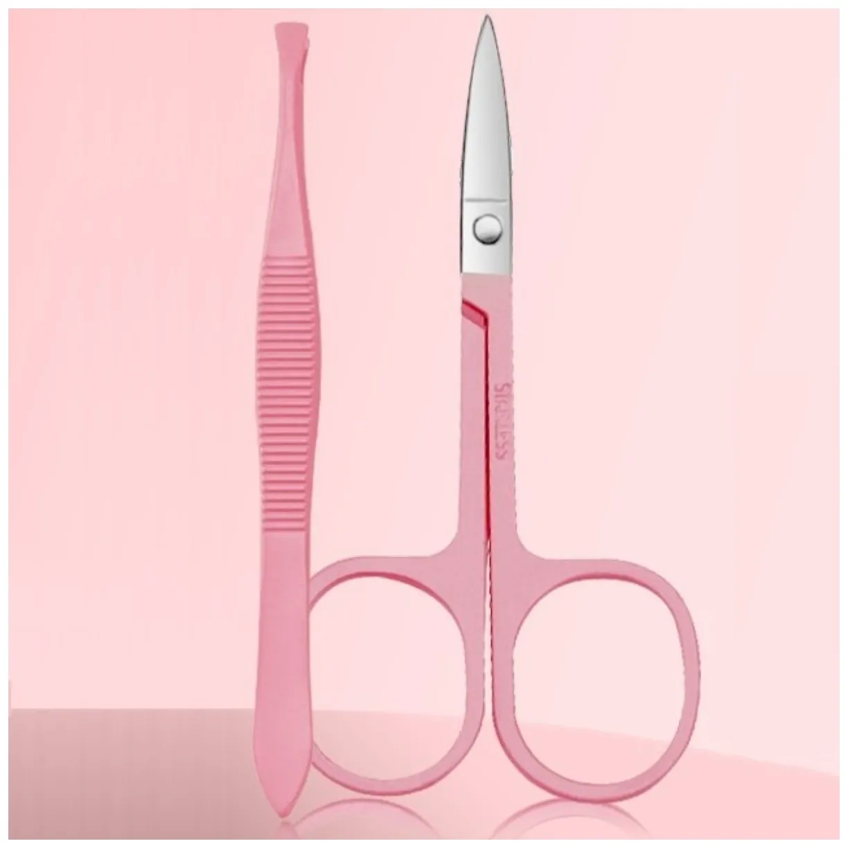 Zestaw akcesoriów do manicure, pedicure w etui różowe 12w1 AK20 - obrazek 7