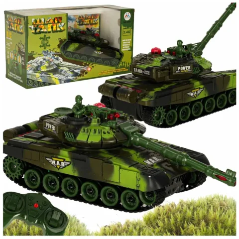 Czołg zdalnie sterowany na pilota RC War Tank 9993 2.4 GHz kamuflaż leśny