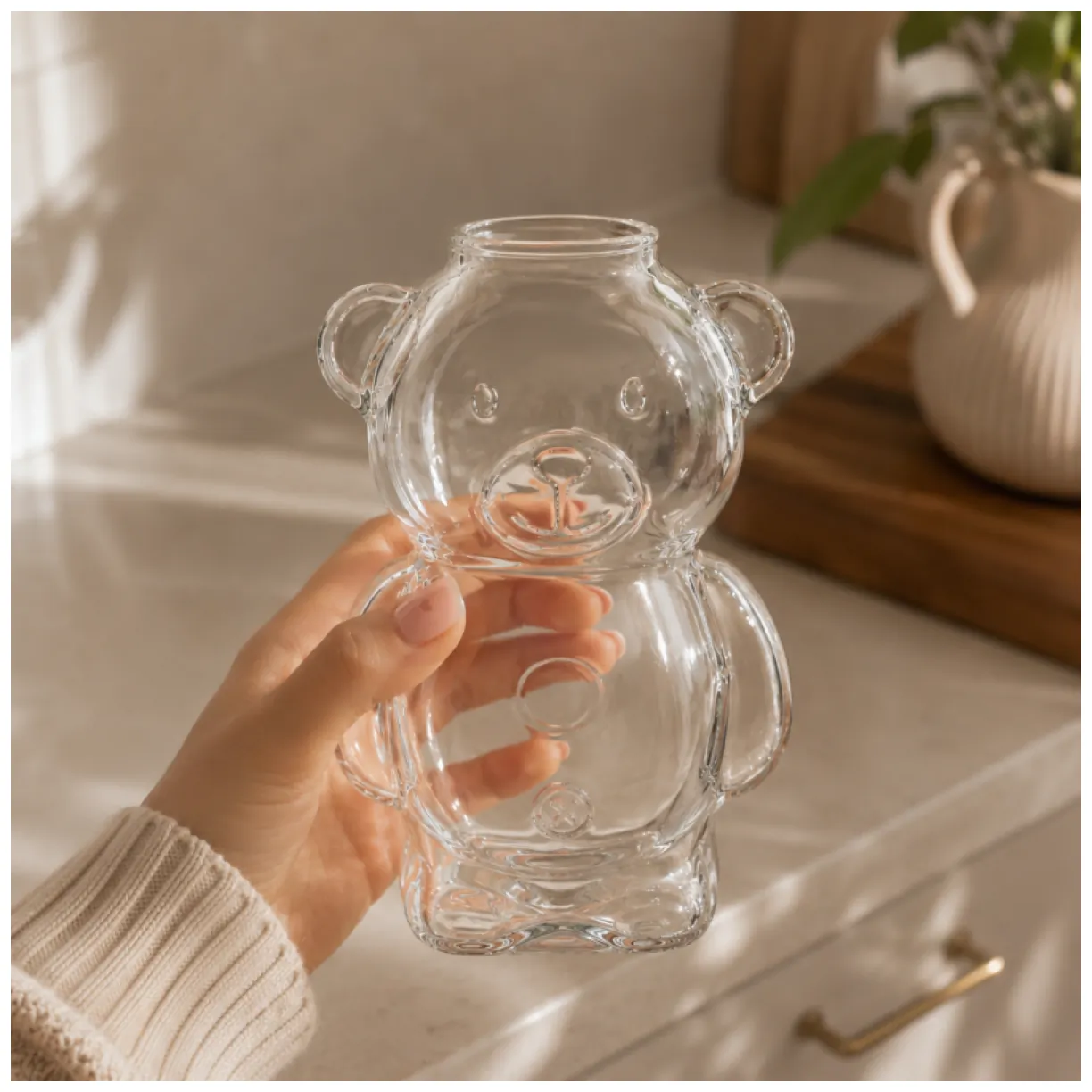 Szklanka termiczna z podwójnym dnem Miś 300 ml - kubek do kawy i herbaty - obrazek 5