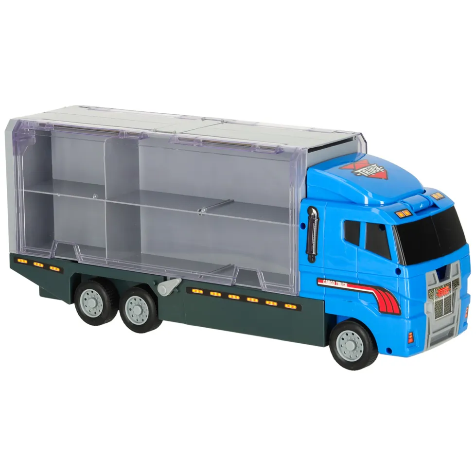 Ciężarówka TIR Transporter z Wyrzutnią + Metalowe Auta Policja - obrazek 7