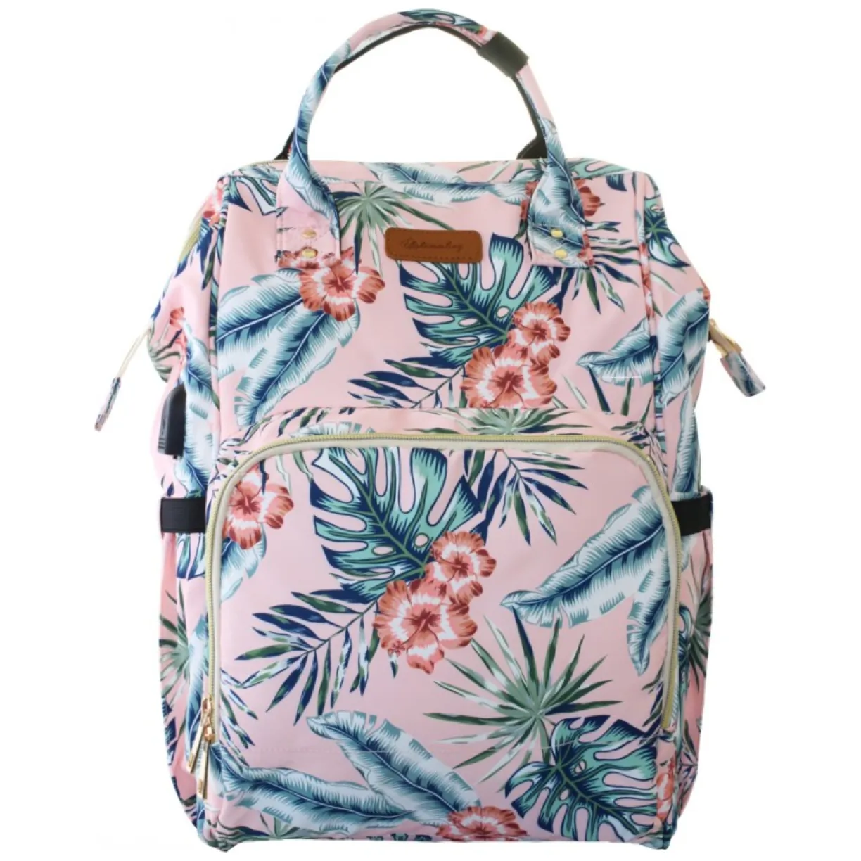 Torba, organizer do wózka plecak dla mamy Różowy 42x26x19cm PL152R - obrazek 2