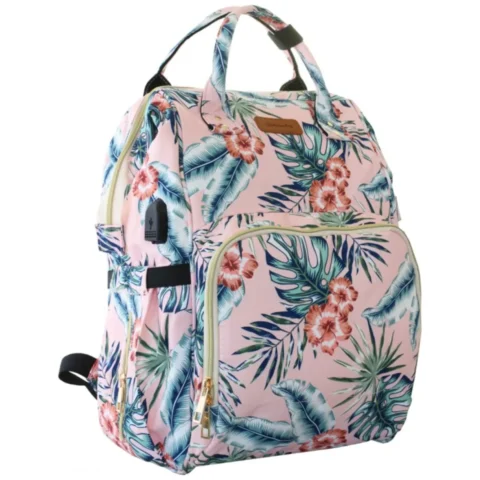 Torba, organizer do wózka plecak dla mamy Różowy 42x26x19cm PL152R